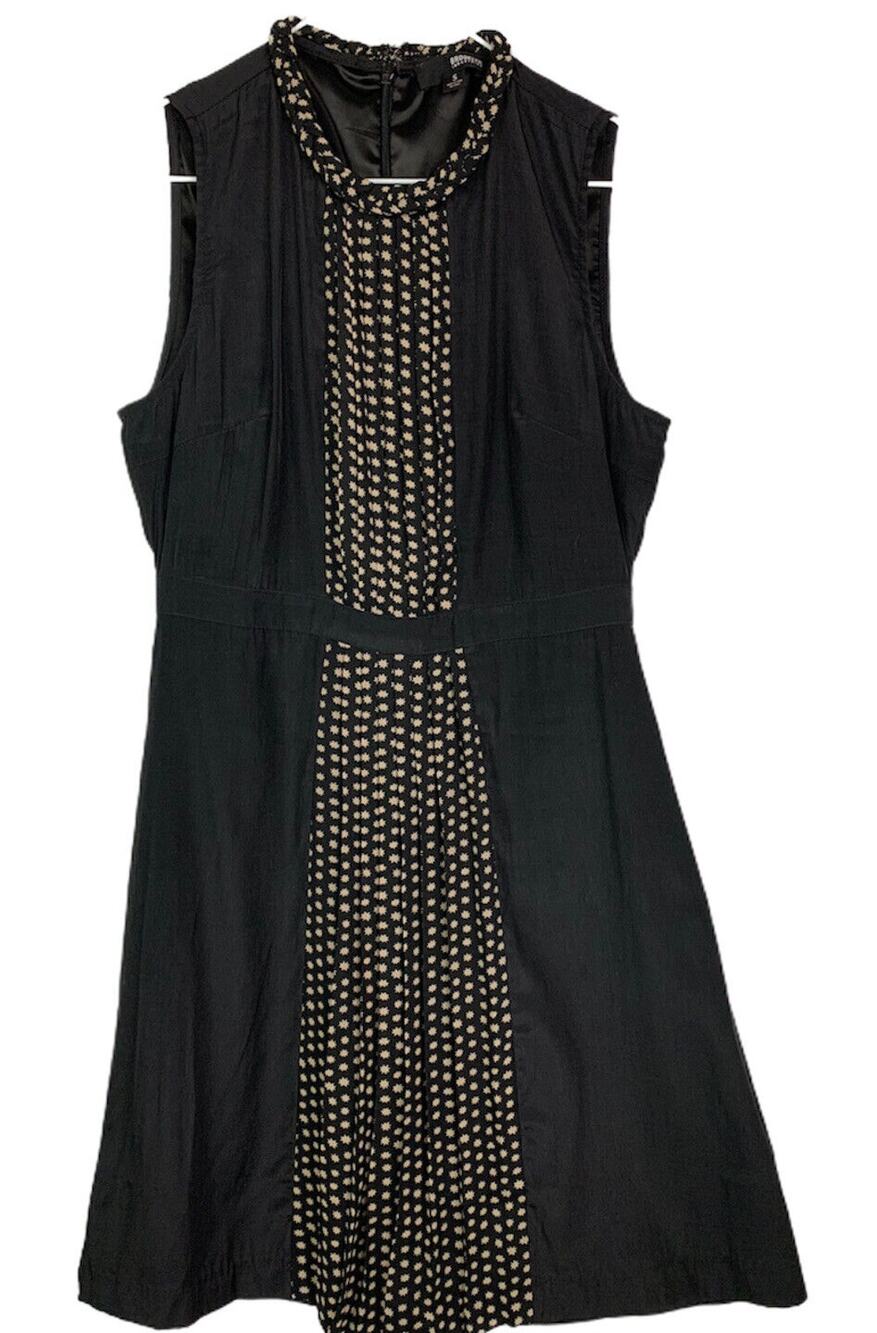 Small Brooklyn Industries Lined Sleeveless Junior Black Dress Pleat Detail